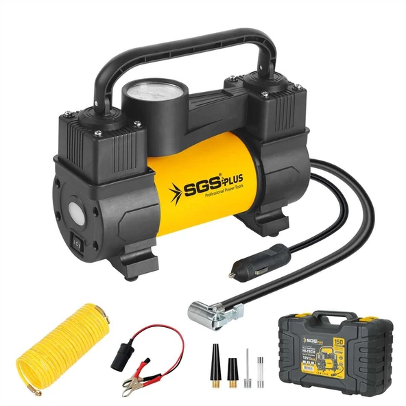 SGS 5391 ARAÇ HAVA KOMPRESÖRÜ 12V 150 PSI (BASINÇ GÖSTERGELİ) - 2