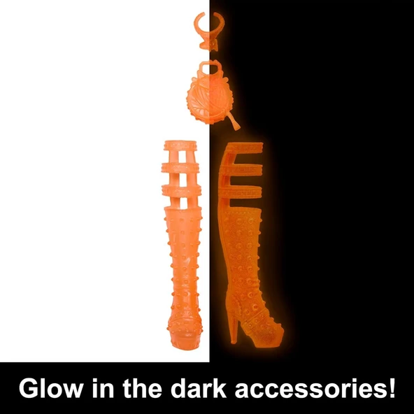 Orjinal Monster High Bebekleri Gizemli Arkadaşlar Neon Monster High Seri 3 Bebekleri Toralei - 4