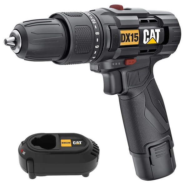 CAT DX15 12Volt/2.0Ah Li-ion Profesyonel Şarjlı Darbeli Matkap - 6