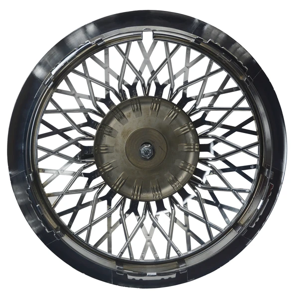 Jant Kapağı Kırılmaz Telli Ahtapot Fırfırlı 12" ABS Krom Paslanmaz 4'lü (TAKIM OLARAK) - Resim 5