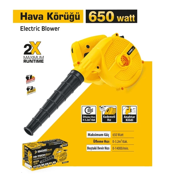 SGS 5221  Devir Ayarlı Üfleme Makinası 650 Watt - Resim 2