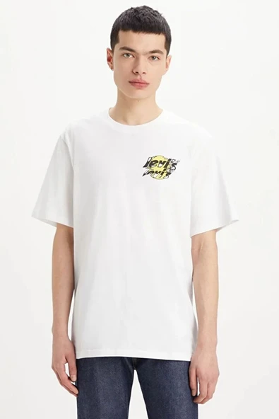 Erkek Beyaz T-shirt - A2082-0124