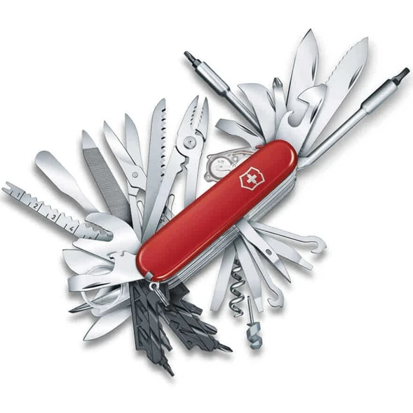 Victorinox 1.6795.XXL Swiss Champ 73 Fonksiyon İsviçre Çakısı - Kırmızı
