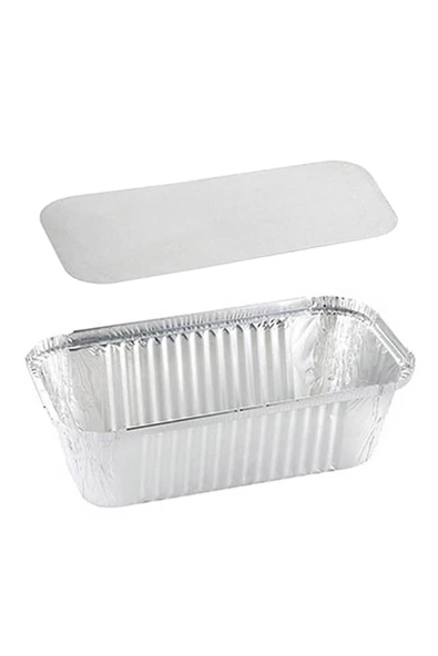 Alsepeteavm  Roll-up 1000gr Dikdörtgen Derin Alüminyum Kap Ve Kapak Seti