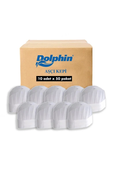 Alsepeteavm  Dolphin Aşçı Kepi 500 Adet (koli)