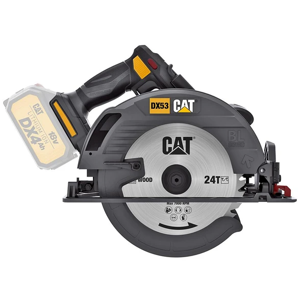 CAT DX53B 18Volt 185mm Kömürsüz Profesyonel Daire Testere (Akü Dahil Değildir) - 7