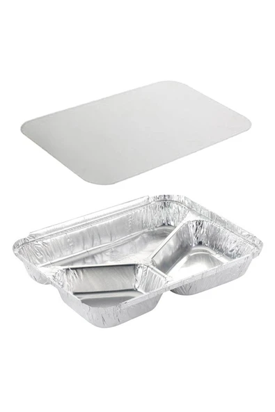 Alsepeteavm  Roll-up 3 Gözlü Alüminyum Kap Ve Kapak Seti