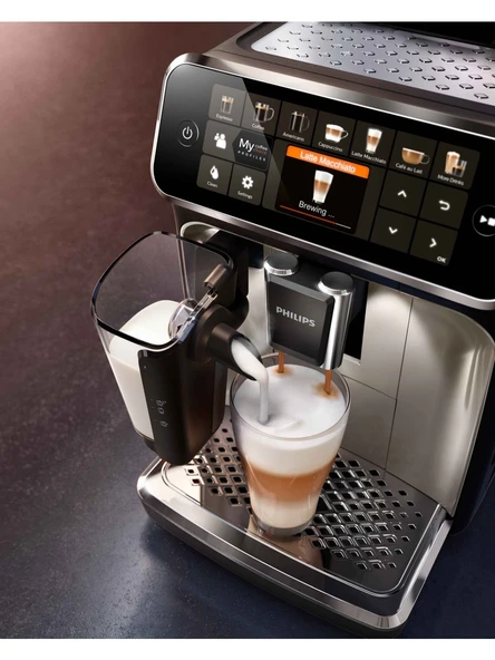 Philips 5400 Serisi LatteGo EP5447/90 Tam Otomatik Espresso Makinesi -DEFOLU - 8