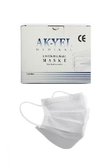 Alsepeteavm  Üç Katlı Bez Maske 50li
