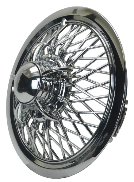 Jant Kapağı Kırılmaz Telli Ahtapot Fırfırlı 15" ABS Krom Paslanmaz 4'lü (TAKIM OLARAK) - 3