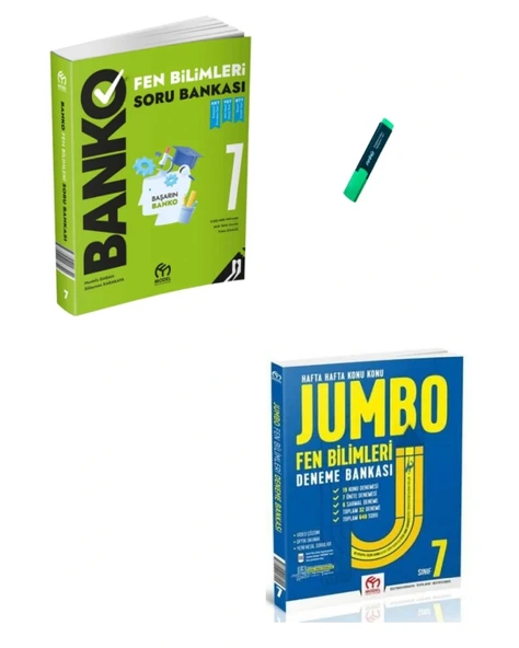 7. Sınıf Fen Bilimleri Banko Soru Bankası ve Jumbo Deneme