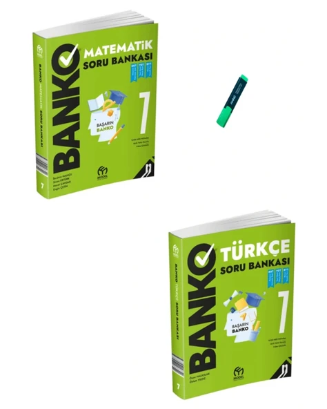7. Sınıf Banko Serisi Matematik ve Türkçe Soru Bankası