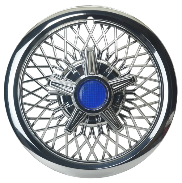 Jant Kapağı Kırılmaz Telli Yıldız Fırfırlı Mavi 15" ABS Krom Paslanmaz 4'lü (TAKIM OLARAK) - Resim 2