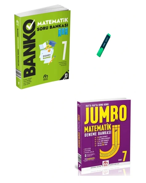 7. Sınıf Matematik Banko Soru Bankası ve Jumbo Deneme