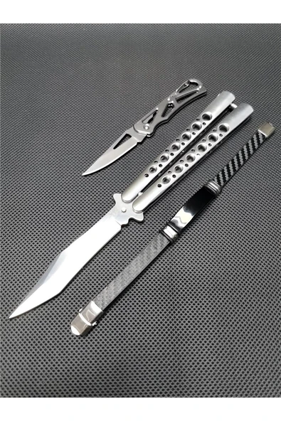 Alsepeteavm 21 cm Paslanmaz Çelik Perçinli Kamp Çakı Seti SCK8566758