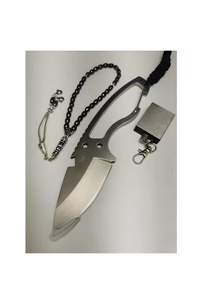 Alsepeteavm Dpx Gear 20 cm Gümüş Ipli Çelik Av Kamp Çakısı Hediyeli SCK457457