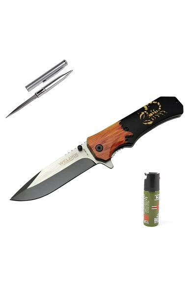 Alsepeteavm Kişiye Özel Welder Akrepli Çakı WD-3010 21,5 CM