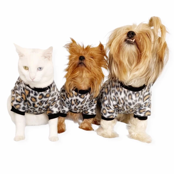 Leopar Softie Sweat Köpek Kıyafeti - 6