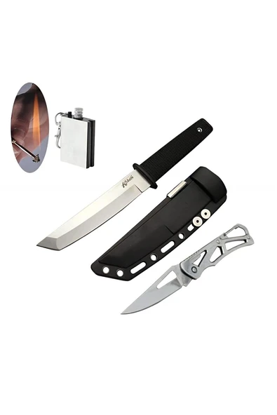 Alsepeteavm ColdSteel Serisi AUS 8A 25 CM Kobun Tanto Bıçak Seti