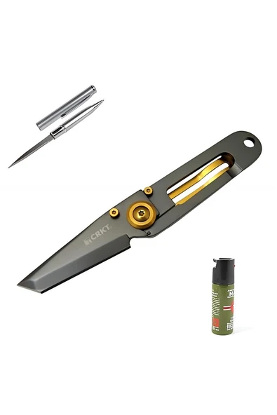 Alsepeteavm Kişiye Özel Crkt Polat Mini Gold Titanyum 5500TG 14 CM