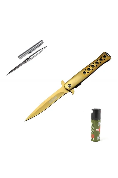 Alsepeteavm Kişiye Özel Tac-Foce Gold Çakı 1111 GLD 23 CM