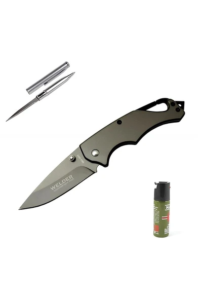 Alsepeteavm Kişiye Özel Welder Titanyum Çakı WD-009 16 CM