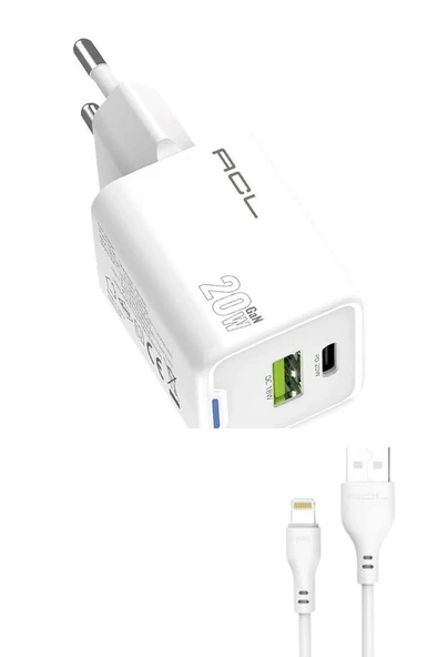 20W USB-C Mini Hızlı Şarj Aleti/Şarj Isısını Düşürür GaN Destekli Akım Korumalı Güç Adaptörü ürün görseli