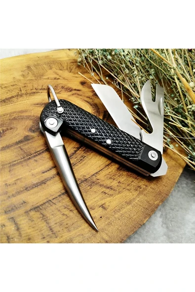 Alsepeteavm GEMİCi ÇAKISI Açık boy 22 cm Kapalı boy 10 cm 3 fonksiyonlu gemici çakısı