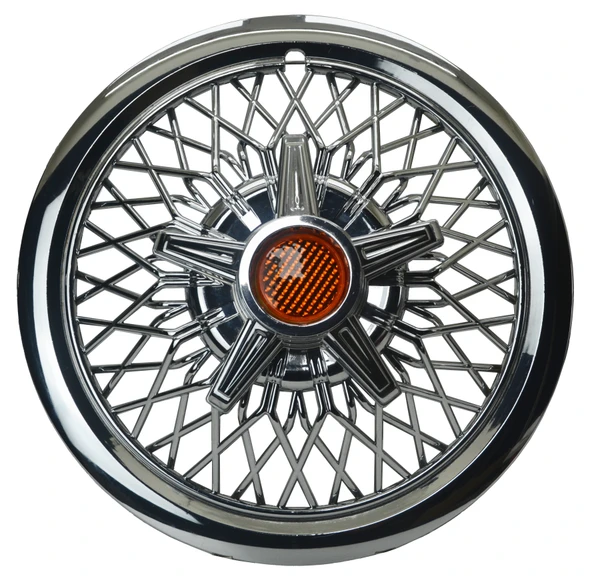 Jant Kapağı Kırılmaz Telli Yıldız Fırfırlı Turuncu 15" ABS Krom Paslanmaz 4'lü (TAKIM OLARAK) - Resim 2