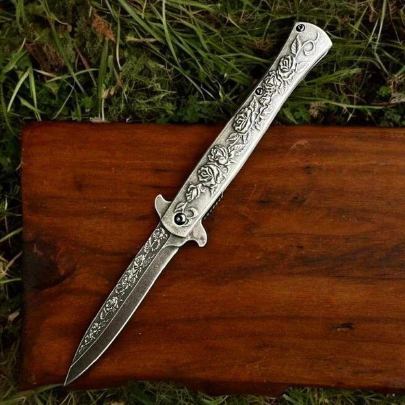 Alsepeteavm Browning Tombul 8-11 Ahşap Kabze Manuel Kamp Çakısı