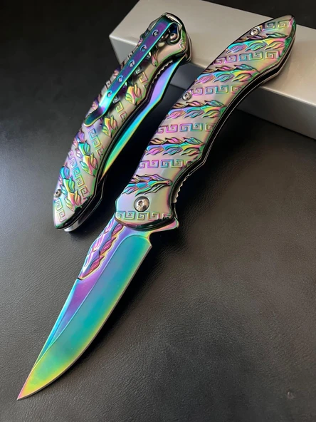 Alsepeteavm Browning Gold Kurt Desenli Kamp Çakısı