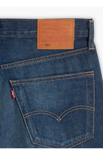Levis Normal Bel Regular Fit Koyu Lacivert Erkek Denim Pantolon 00501-3411 501 LEVIS ORIGINAL LOW - 6