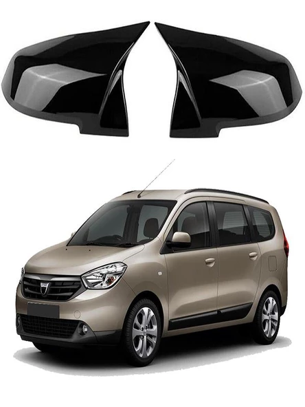 Dacia  Lodgy Araca Özel Batman Yarasa Ayna Kapağı Pianoblack