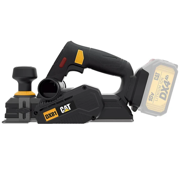 CAT DX81B 18Volt 82mm Çift Bıçaklı Kömürsüz Profesyonel Planya (Akü Dahil Değildir) - 7