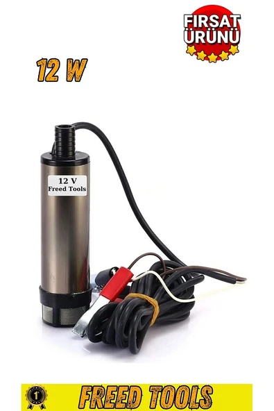 12 Volt Mazot Ve Sıvı Aktarma Pompası Dalgıç Pompa