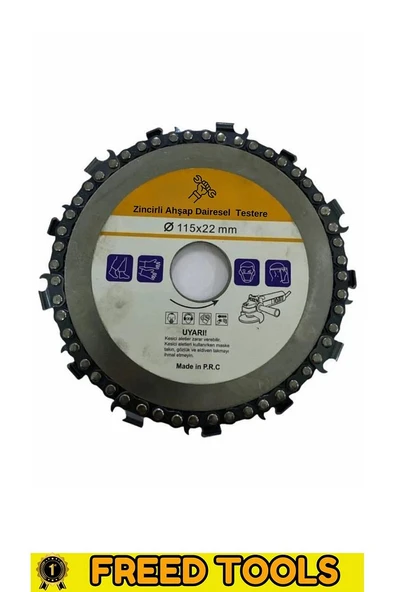 Jet Taşı İçin Zincirli Ahşap Daire Testere 115 mm
