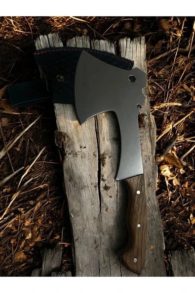 Werzalit saplı Outdoor Balta Kamp Piknik Çakısı Bıçağı Ceviz Ağaç Sap Kılıflı