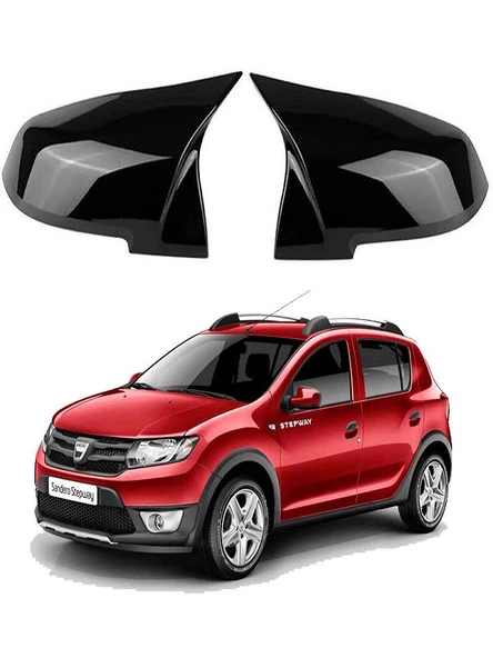 Dacia Sandero 2013- Araca Özel Batman Yarasa Ayna Kapağı Pianoblack