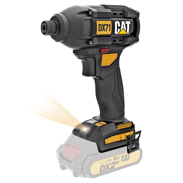 CAT DX71B 18Volt 215Nm Kömürsüz Profesyonel Şarjlı Darbeli Tornavida (Akü Dahil Değildir) - 6