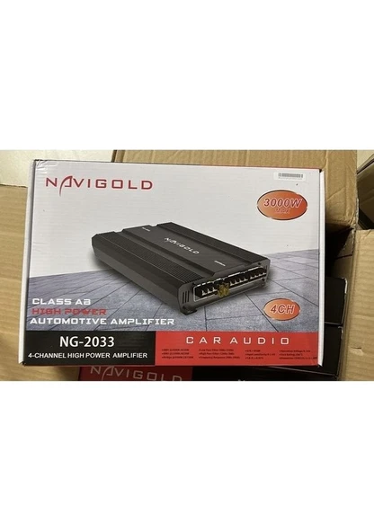 Navigold Ng-2033 4 Kanal Oto Amfi 3000w Maksimum 2 Ohm 4x70w Rms 4 Ohm 4x50w Rms - 5