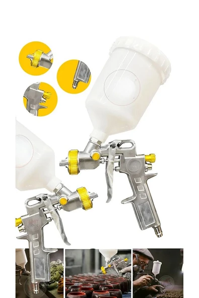 Havalı Üstten Depolu Boya Tabancası 1.3 Mm Basınç Ayarlı - 5