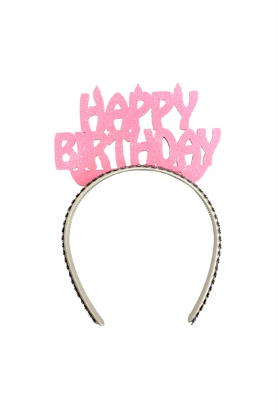 Alsepeteavm  Happy Birthday Simli Eva Taç Pembe 1 Adet