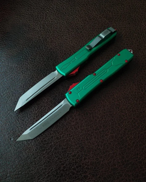 Alsepeteavm Microtech Ultratech Mavi Alüminyum Kasa D2 Çelik Kamp Çakısı