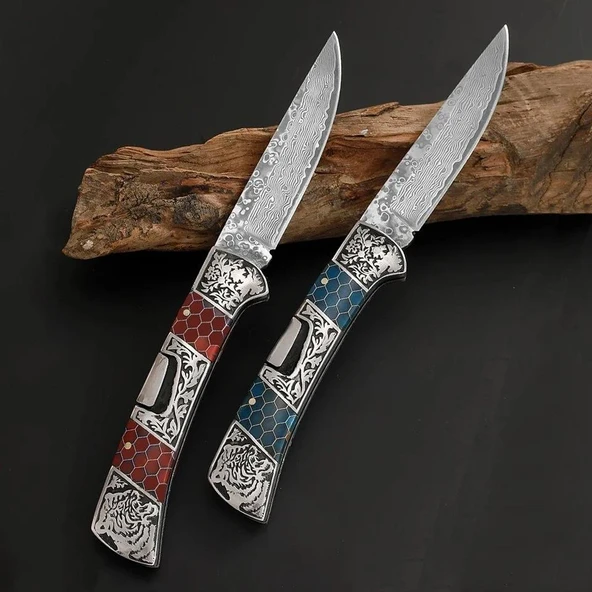 Alsepeteavm Columbia Company DB-3159DMS Damascus Kamp Çakısı