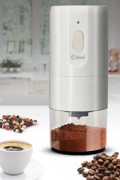 Kiwi KSPG-4816 Şarjlı Kahve Baharat Öğütücü Siyah
