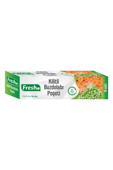 Alsepeteavm  Fresh-up Kilitli Buzdolabı Poşeti 19x25cm 10lu