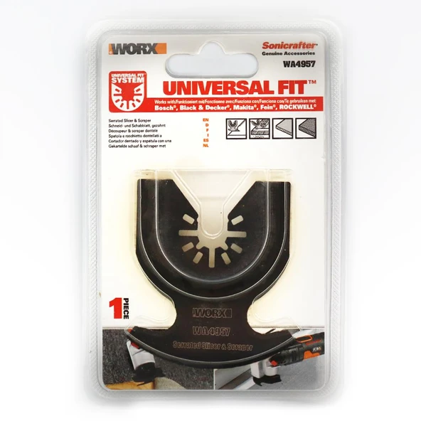 WORX WA4957 Çok Amaçlı Raspalama Makinası İçin 65mm Universal Kazıma ve Halı Kesme Bıçağı - 6