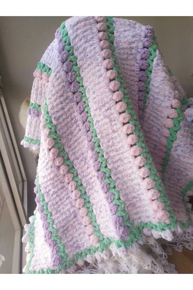 MAM Bahar Bahçesi Laleli Kadife Bebek Battaniyesi