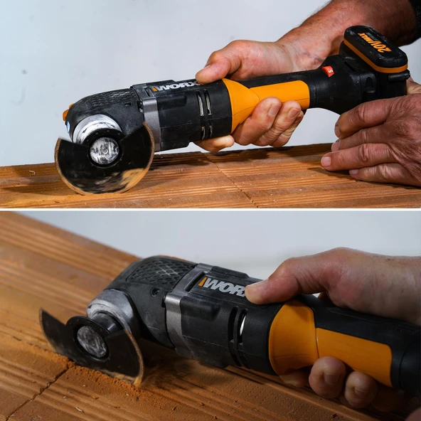 WORX WA4977 Çok Amaçlı Raspalama Makinası İçin 63mm 180˚ Beton, Fayans Derz Arası Universal Temizleme/Kesme Karbür Bıçağı - 8