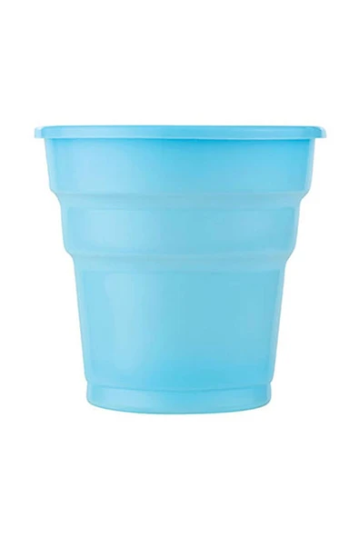 Alsepeteavm  Roll-up Plastik Meşrubat Bardağı Açık Mavi 180cc-7oz 25li